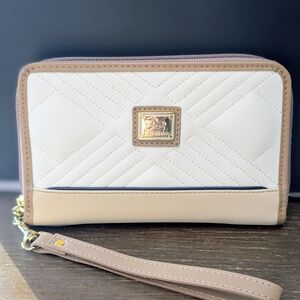 Cavalinho Poesie Wristlet Wallet - Beige/Tan - Brand New - Cert. of Authenticity
